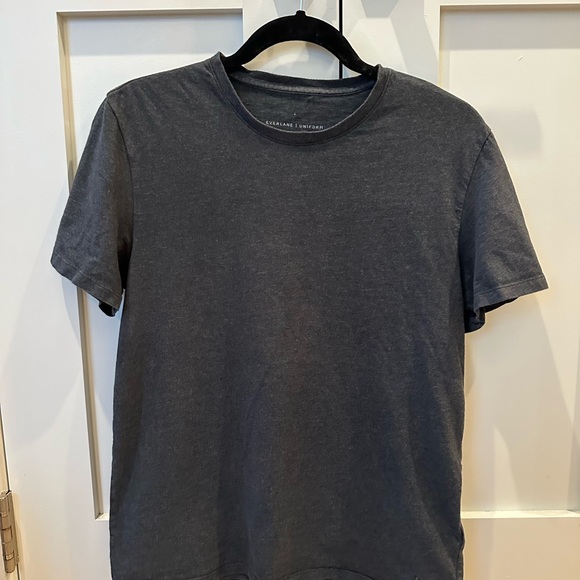 Everlane - Organic Cotton Crew - Heather Charcoal - Picture 3 of 5